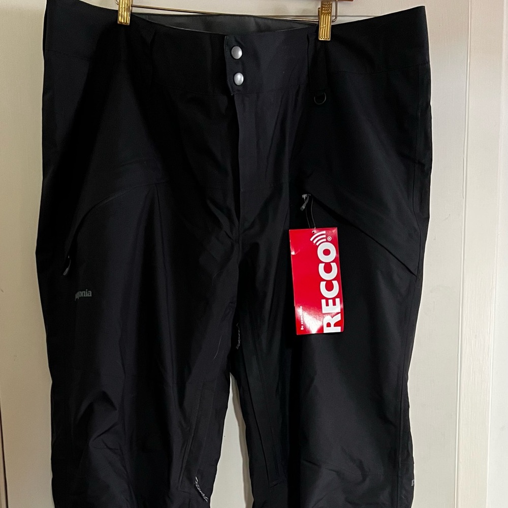 Patagonia Men’s Xxl Snowshot H2no Black Pants